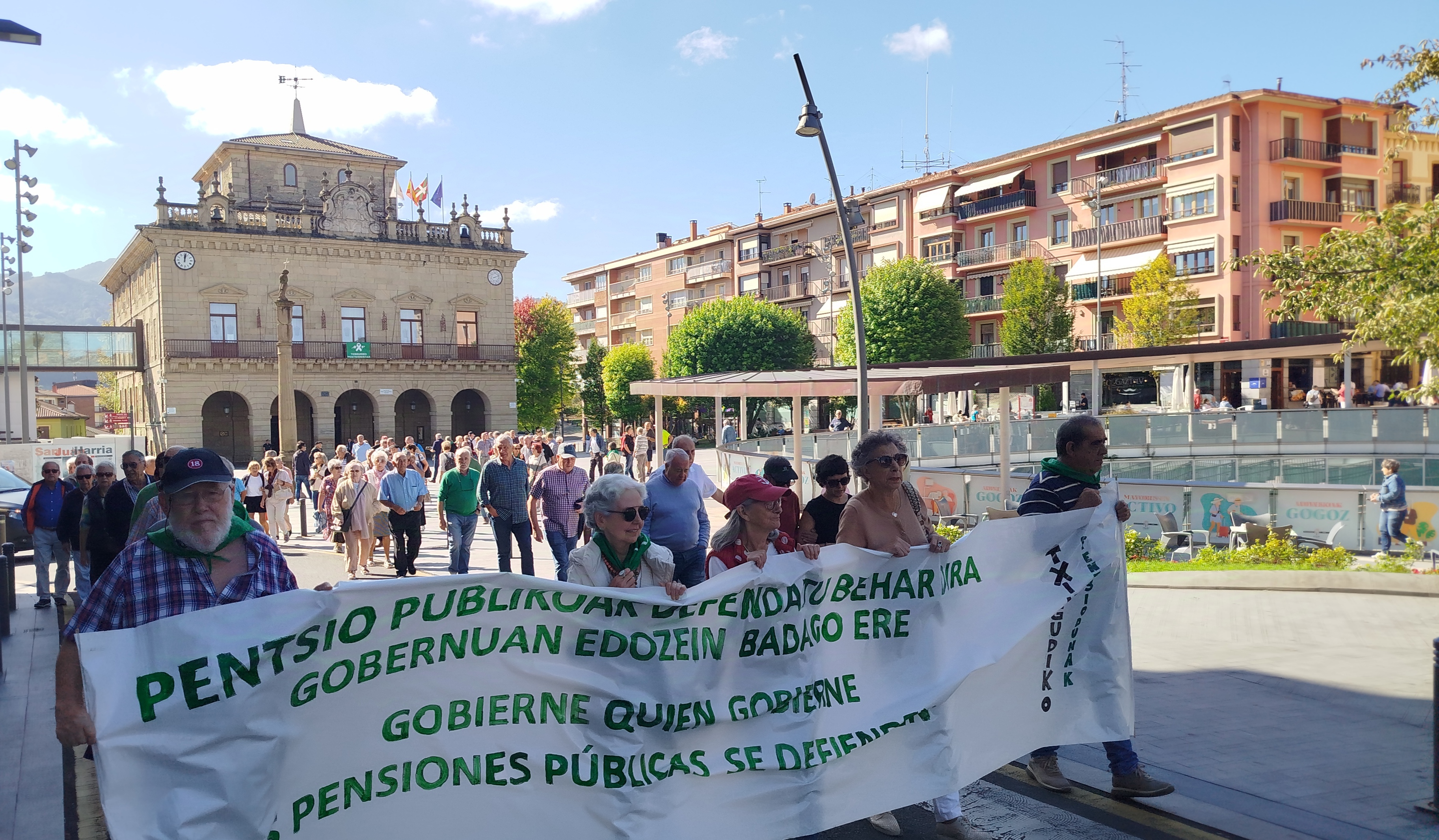 Momento de la manifestación. Argazkia: Antxeta Irratia