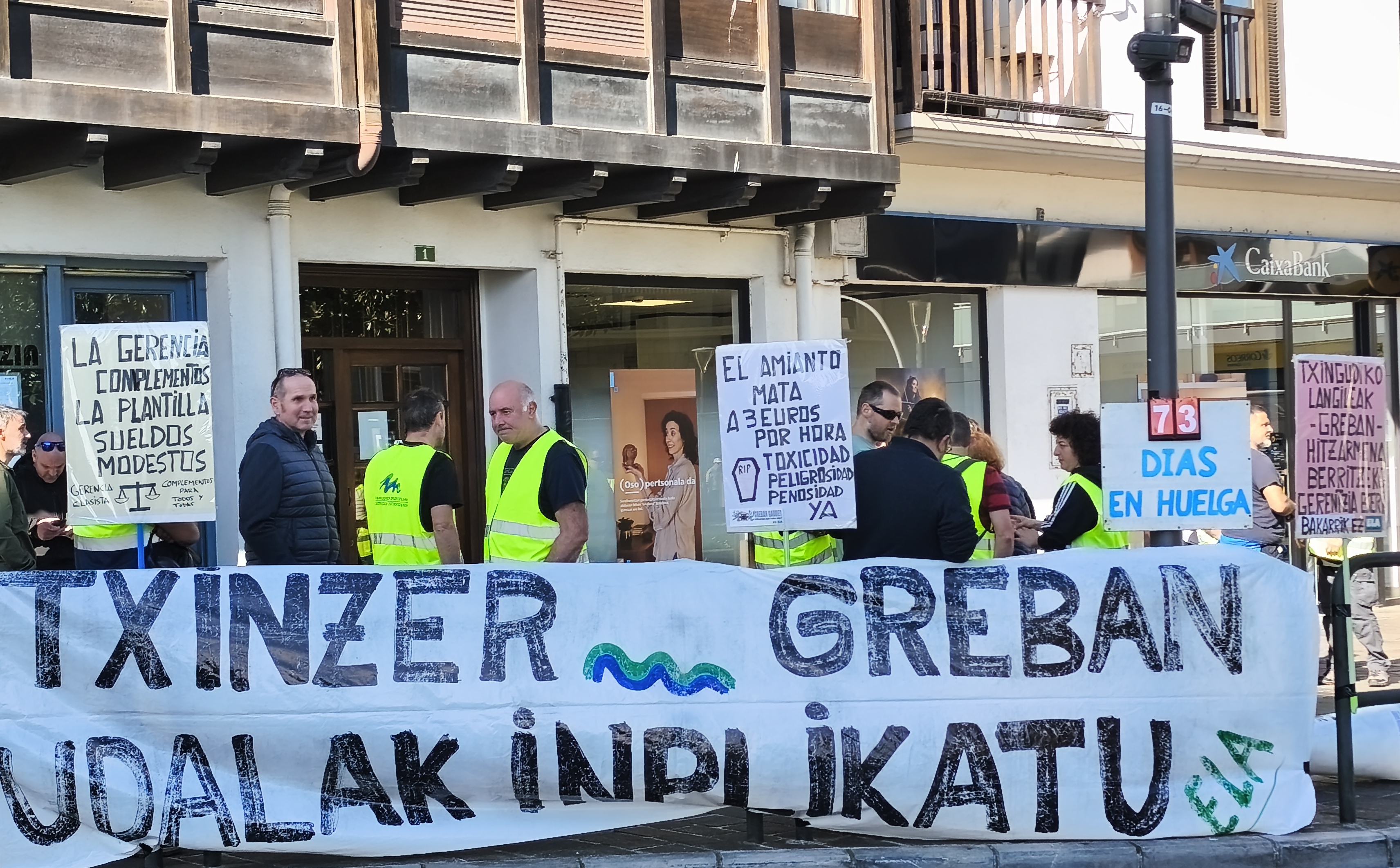 Preotesta laboral en Hondarribia